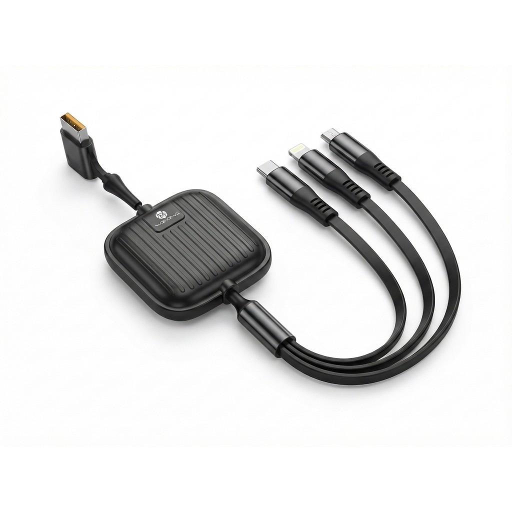 WAWAWA WA-X23 Kabel 3-in-1 Retractable / Tarik
