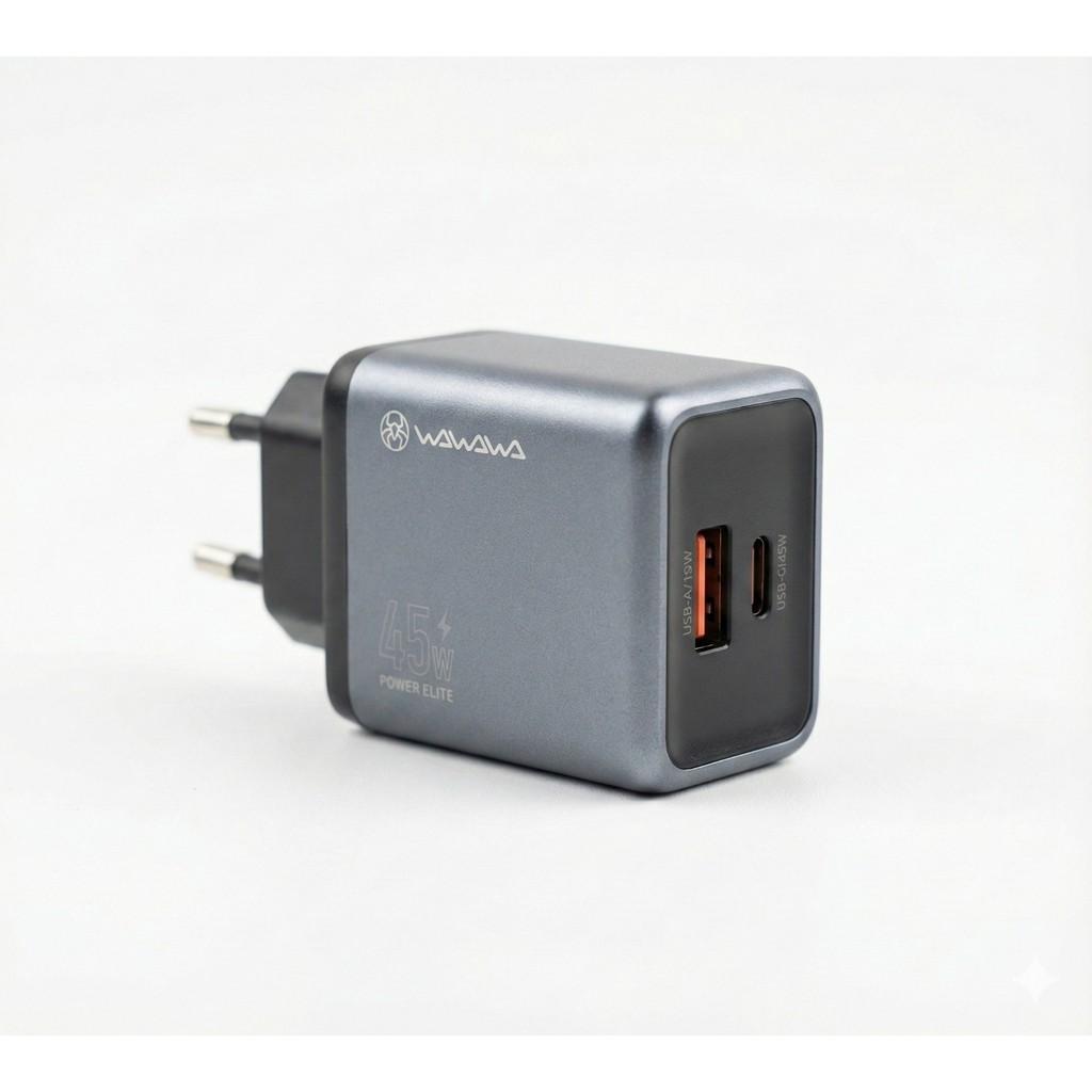 WAWAWA WA-Q12 Adaptor 45W Dual Port Fast Charge