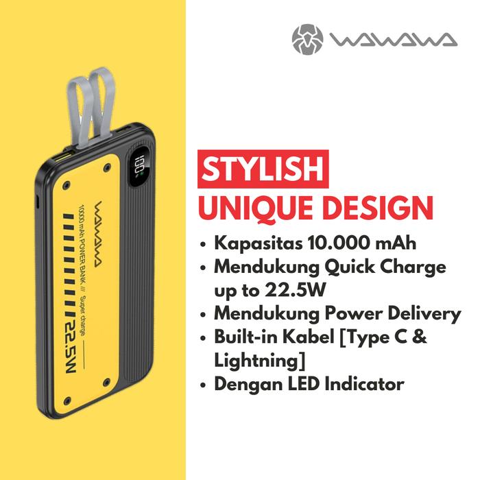 WAWAWA WA-KH8 Powerbank 10.000mAh Fast Charge