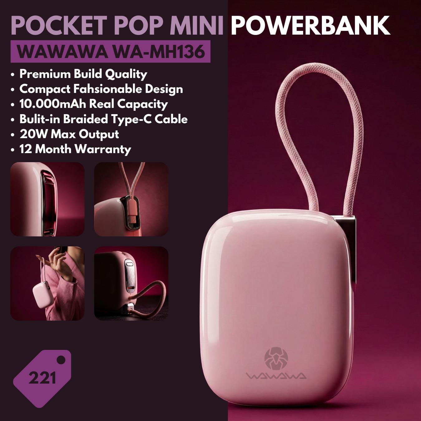 WAWAWA WA-MH136 Powerbank Mini 10.000mAh
